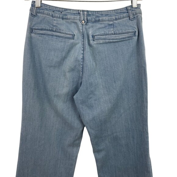 Coldwater Creek Jeans Classic Fit Trouser Light Wash Wide Leg Womens Size 12 - Picture 5 of 11